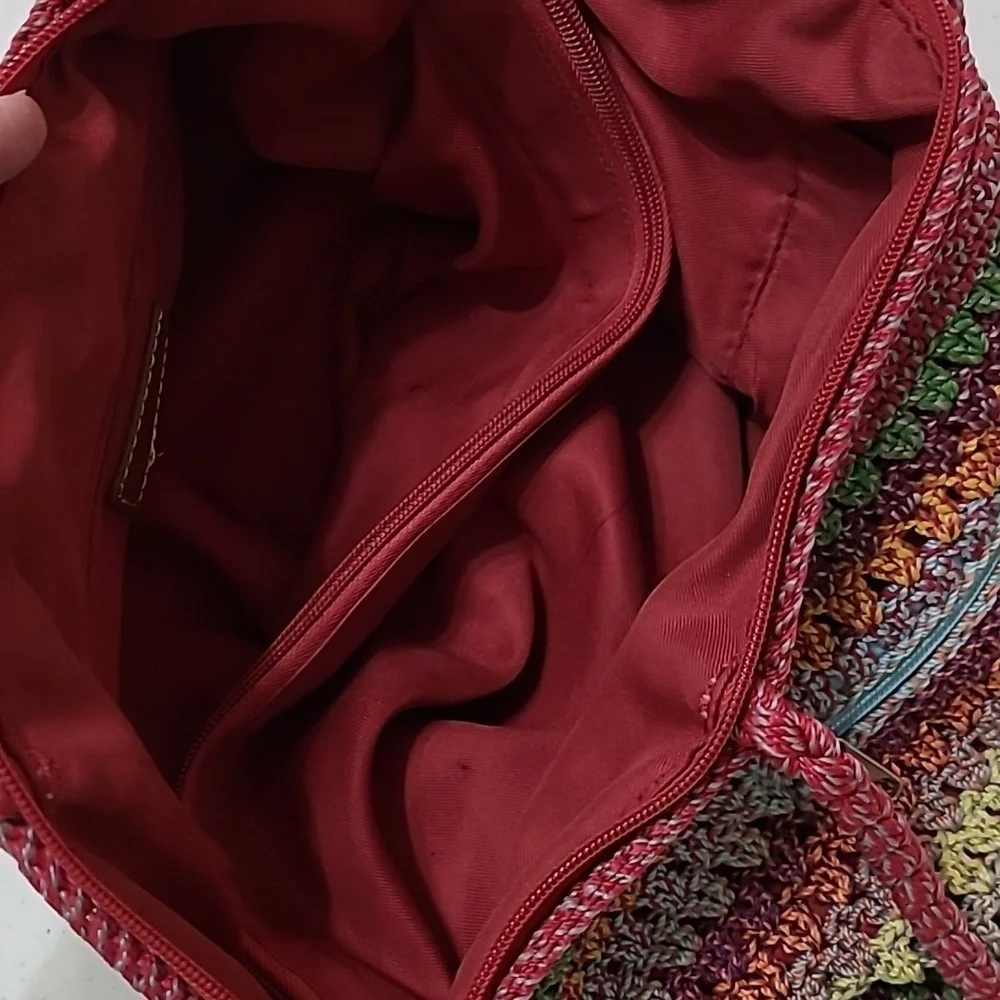 The Sak Colorful Shoulder Bag with Bohemian Stripes